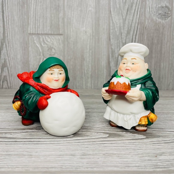 Department 56 Marry Makers Percival Puddingman Charming Sebastian Snowball Maker - Picture 3 of 13